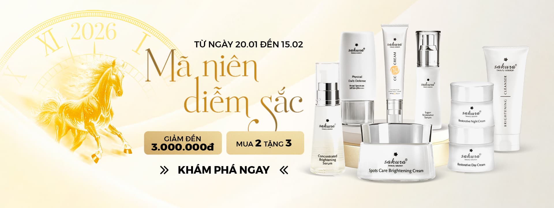 ƯU ĐÃI TẾT 2026 - MÃ NIÊN DIỄM SẮC