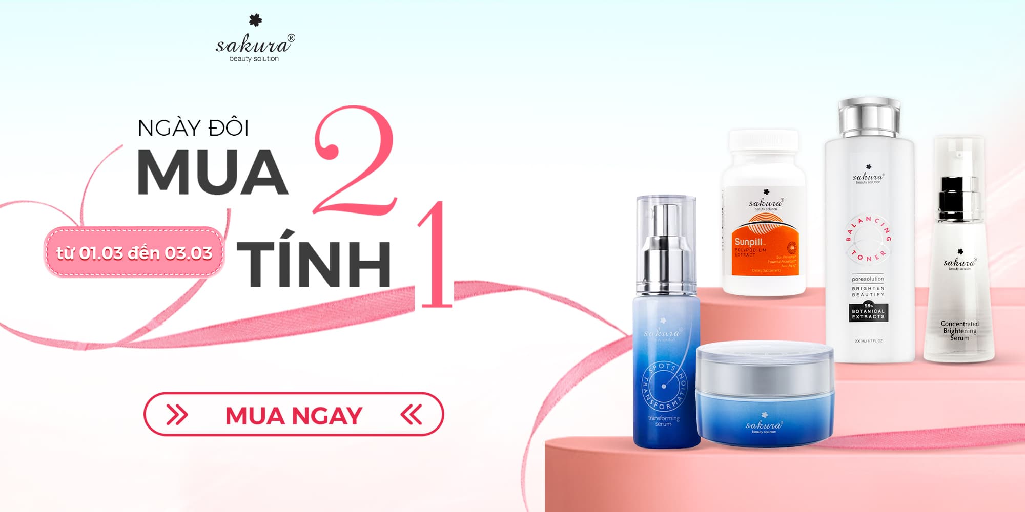 THÁNG 3 | ƯU ĐÃI NGÀY ĐÔI - NHẬN DEAL GẤP BỘI!