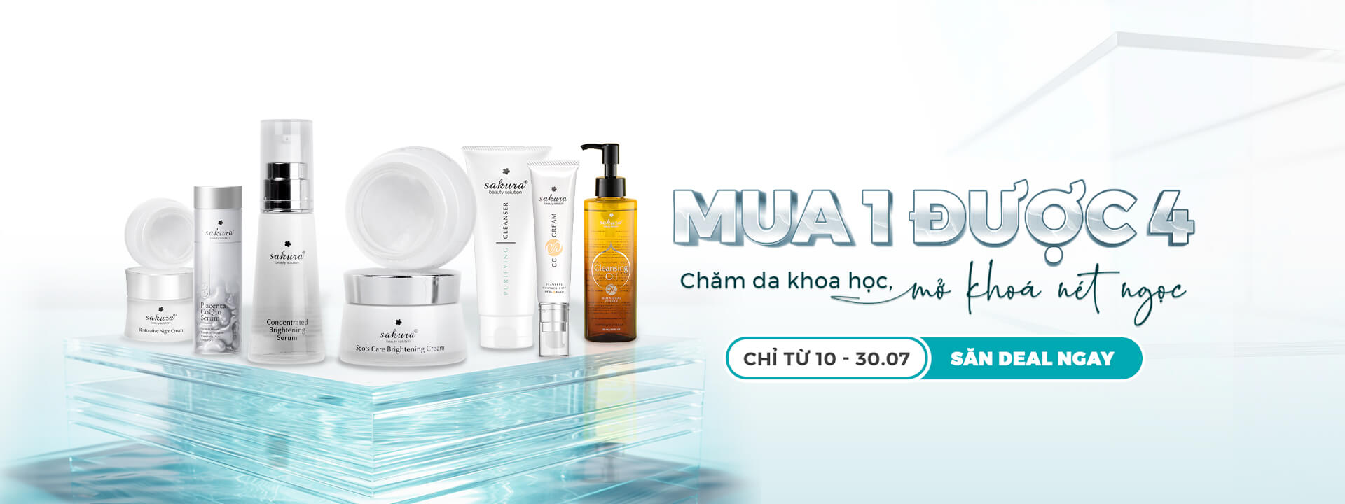 THÁNG 7 SĂN DEAL | CHĂM DA KHOA HỌC - MỞ KHÓA NÉT NGỌC