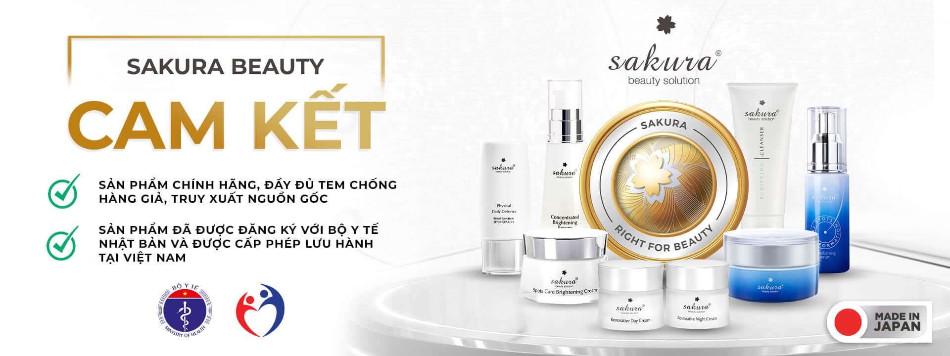 SAKURA BEAUTY CAM KẾT BẢO VỆ QUYỀN LỢI NGƯỜI TIÊU DÙNG 