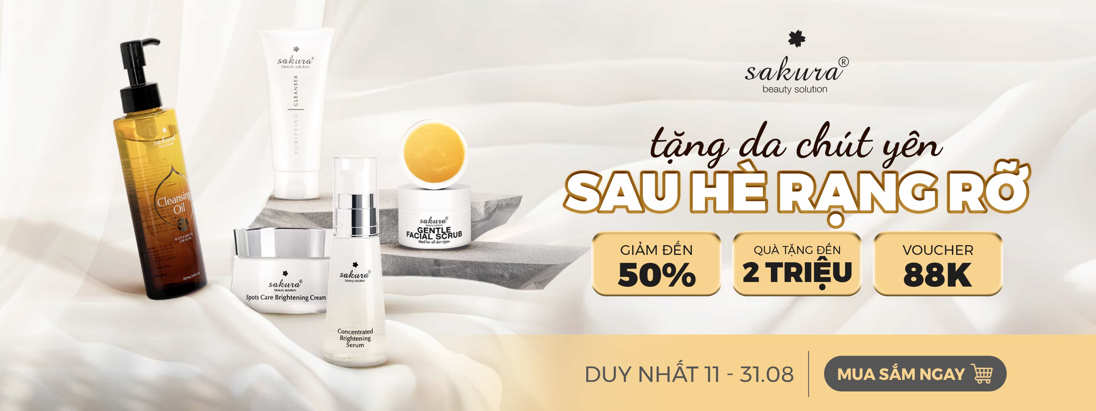 DEAL THÁNG 8: TẶNG DA CHÚT YÊN - SAU HÈ RẠNG RỠ