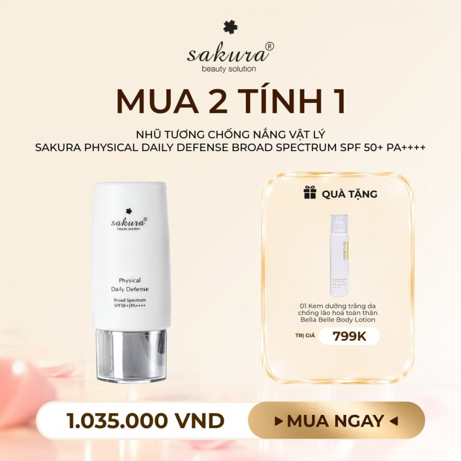Sakura Physical Daily Defense SPF 50+ PA++++ 60G