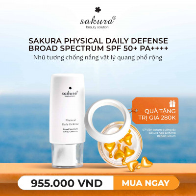 Sakura Physical Daily Defense SPF 50+ PA++++ 60G
