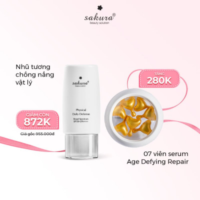 Sakura Physical Daily Defense SPF 50+ PA++++ 60G