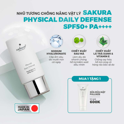 Sakura Physical Daily Defense SPF 50+ PA++++ 60G