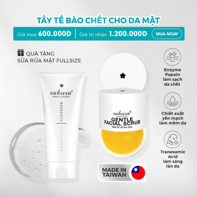 Sakura Gentle Facial Scrub