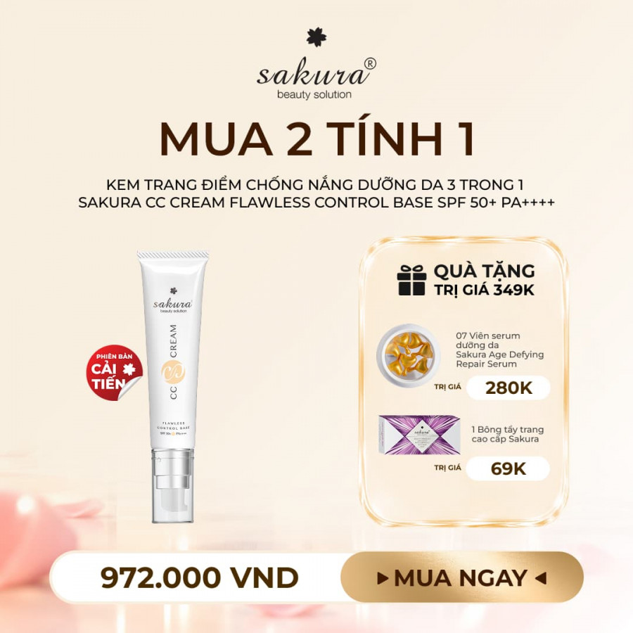 Sakura CC Cream Flawless Control Base
