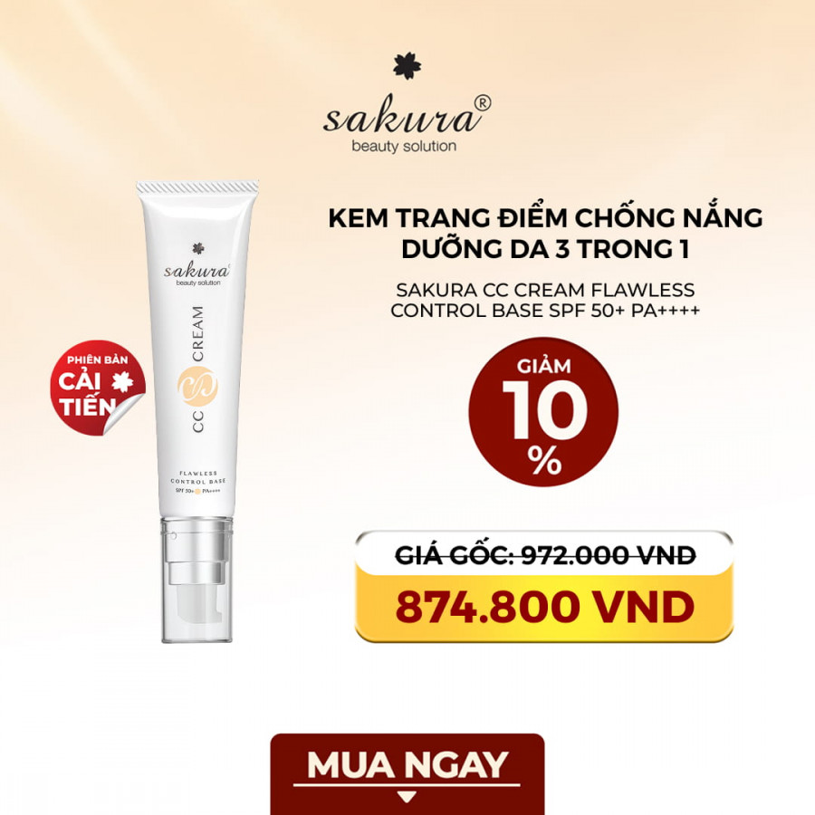 Sakura CC Cream Flawless Control Base