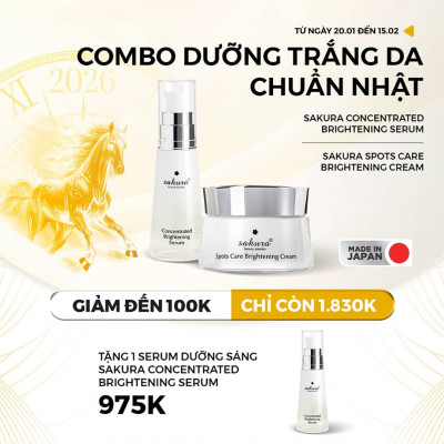 SAKURA BRIGHTENING SERUM & CREAM