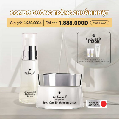 SAKURA BRIGHTENING SERUM & CREAM