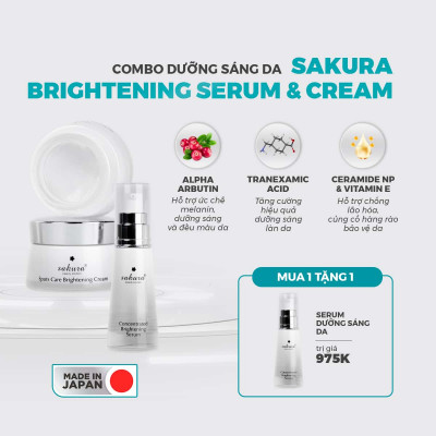 SAKURA BRIGHTENING SERUM & CREAM