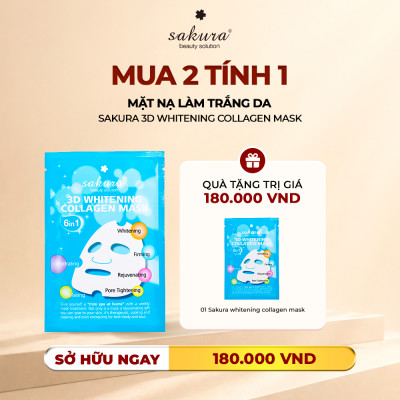 Sakura 3D Whitening Collagen Mask