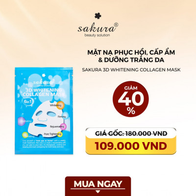 Sakura 3D Whitening Collagen Mask