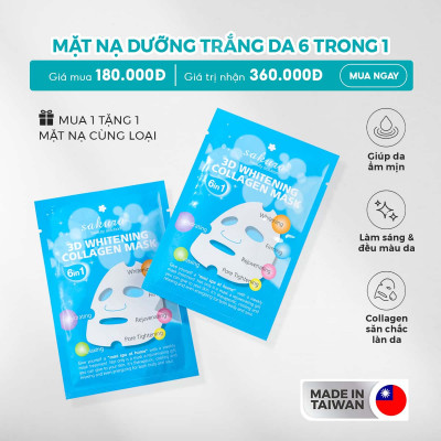 Sakura 3D Whitening Collagen Mask