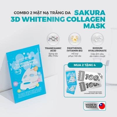 Sakura 3D Whitening Collagen Mask