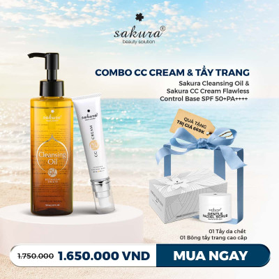 Combo Dầu tẩy trang & CC Cream