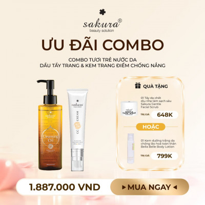 Combo Dầu tẩy trang & CC Cream
