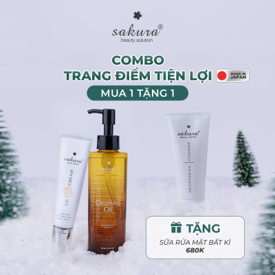 Combo Dầu tẩy trang & CC Cream