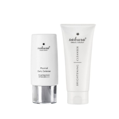 Combo Sakura Physical & Brightening Cleaser