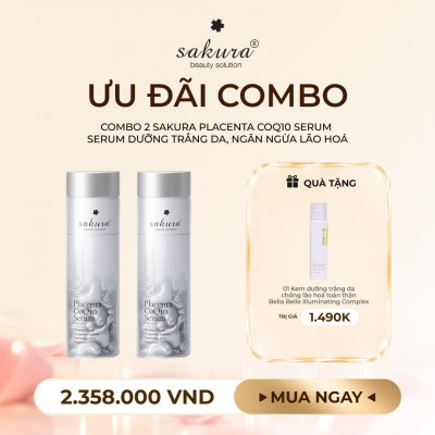 Combo 02 Sakura Placenta CoQ10 Serum