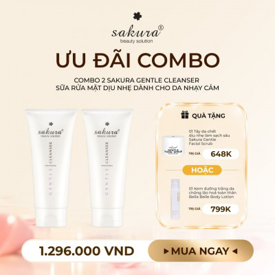 Combo 02 Sakura Gentle Cleanser