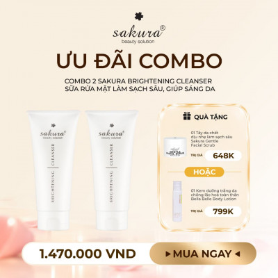 Combo 02 Sakura Brightening Cleanser