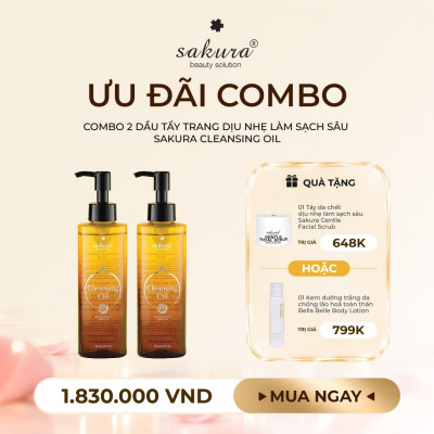 Combo 02 Sakura Cleansing Oil
