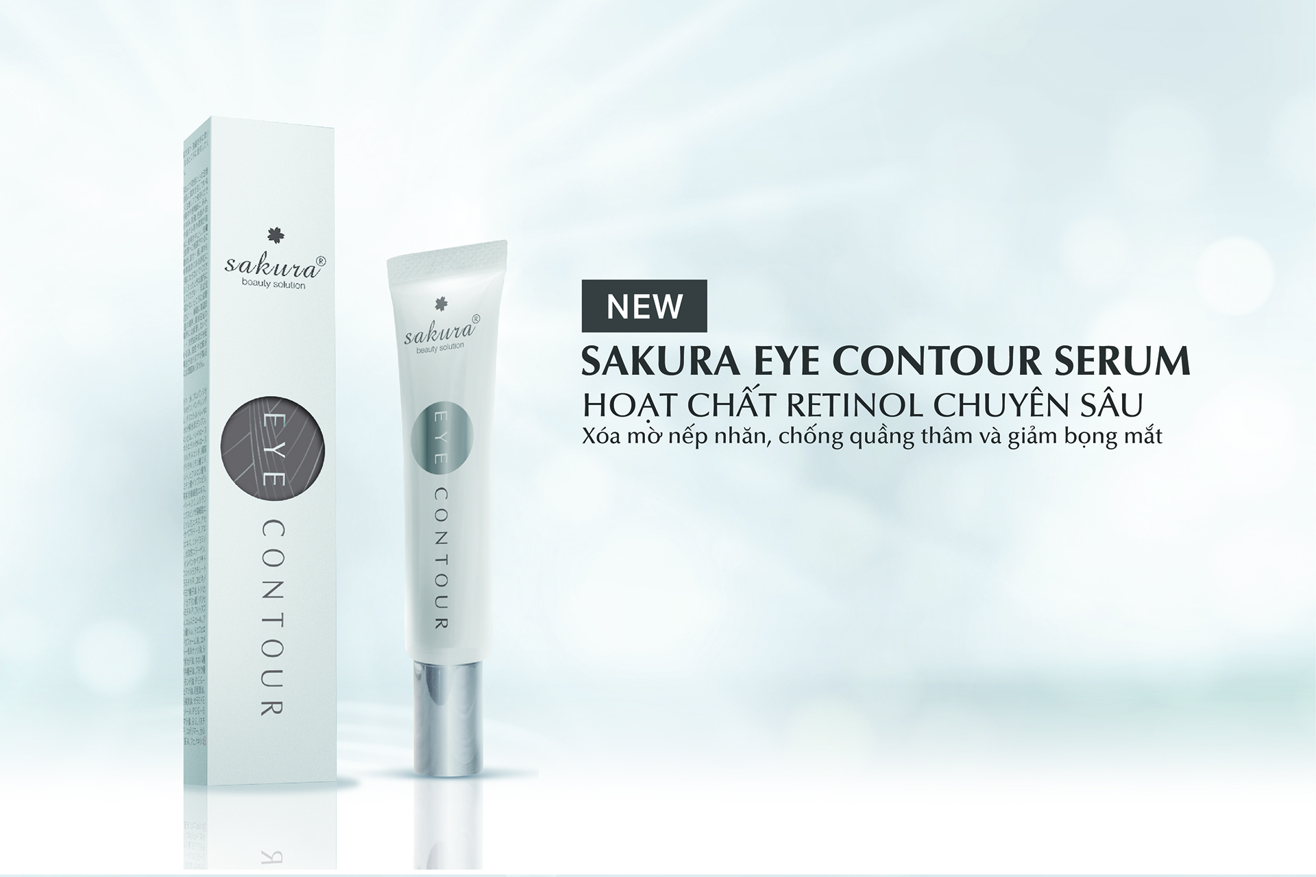 Ra mắt sản phẩm mới Sakura Eye Contour Serum – Giảm nếp nhăn, quầng thâm vùng mắt