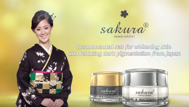 Sakura Spots Care Whitening Day & Night Cream