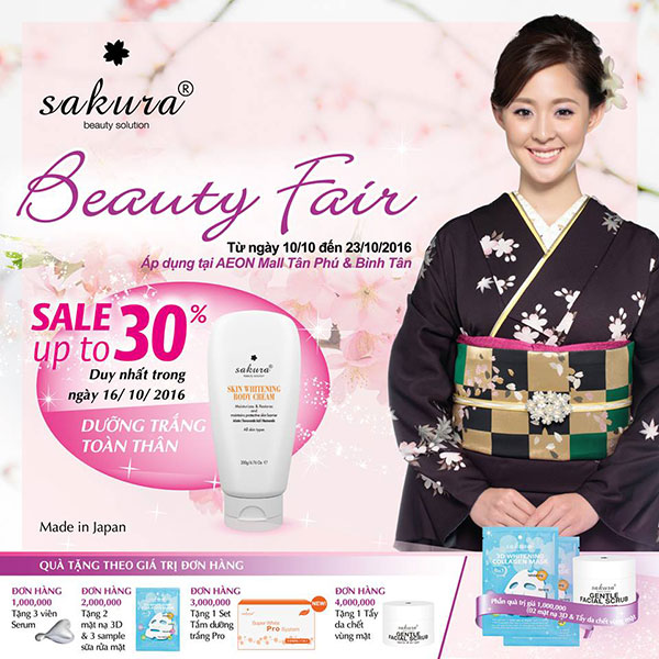 Cùng Sakura chào đón 20/10 tại Aeon mall
