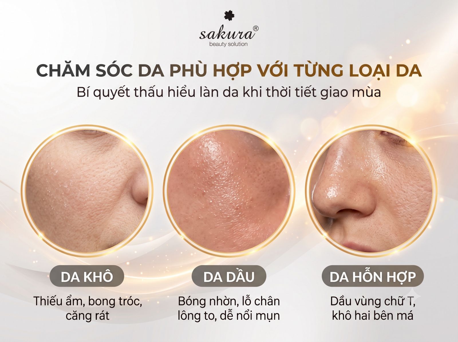 Chăm sóc da phù hợp với từng loại da
