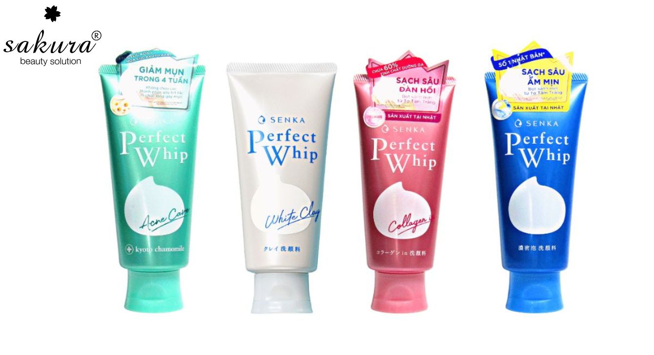  Sữa rửa mặt Nhật Bản Perfect Whip ngăn Melamin